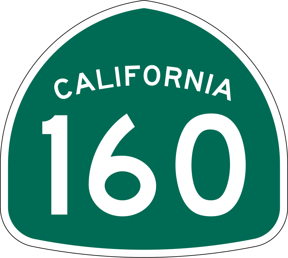 State Route 160 (Freeport Boulevard / Delta Highway) shield