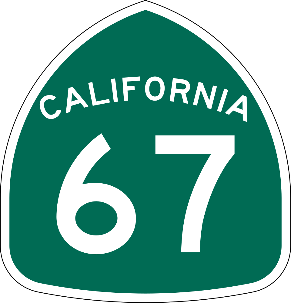 California State Route 67 shield