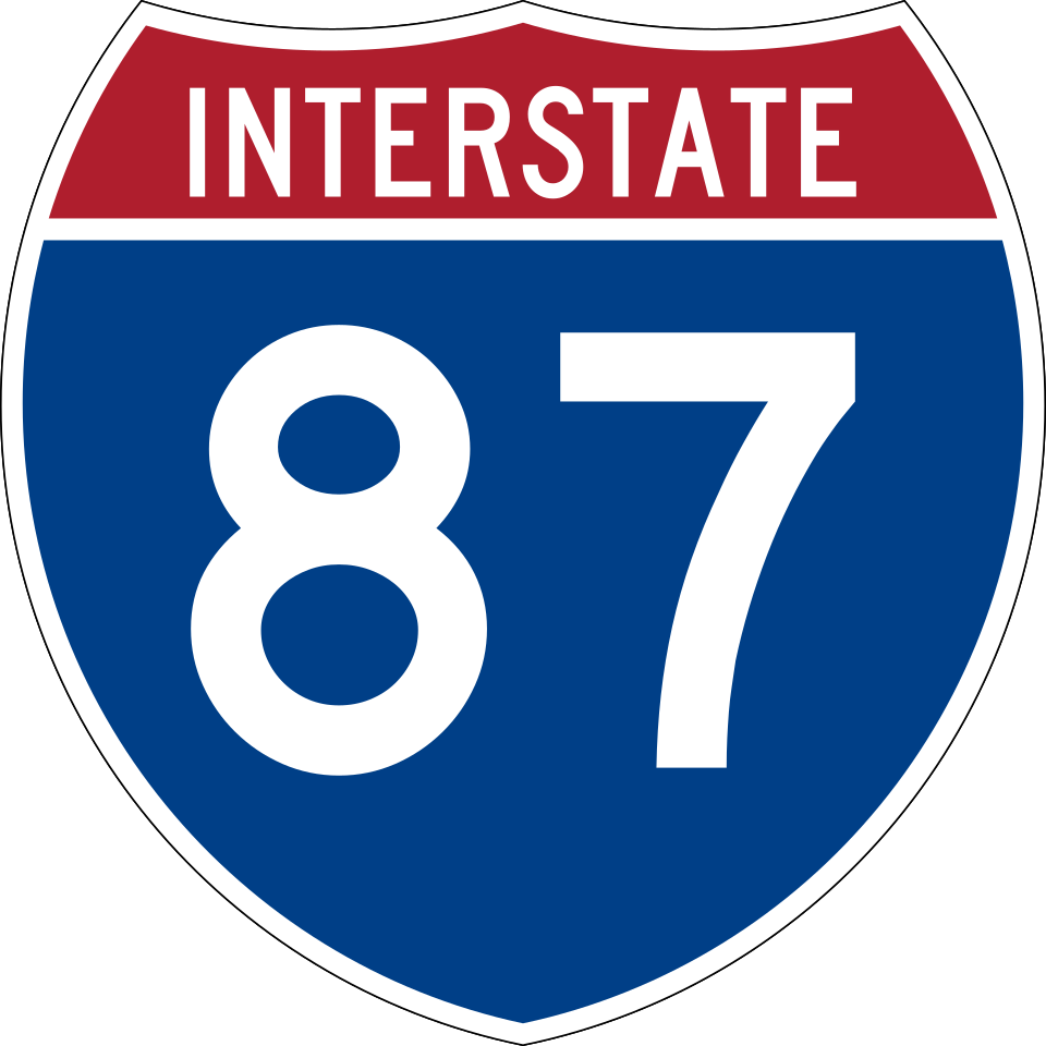 Interstate 87 / US-64 East shield