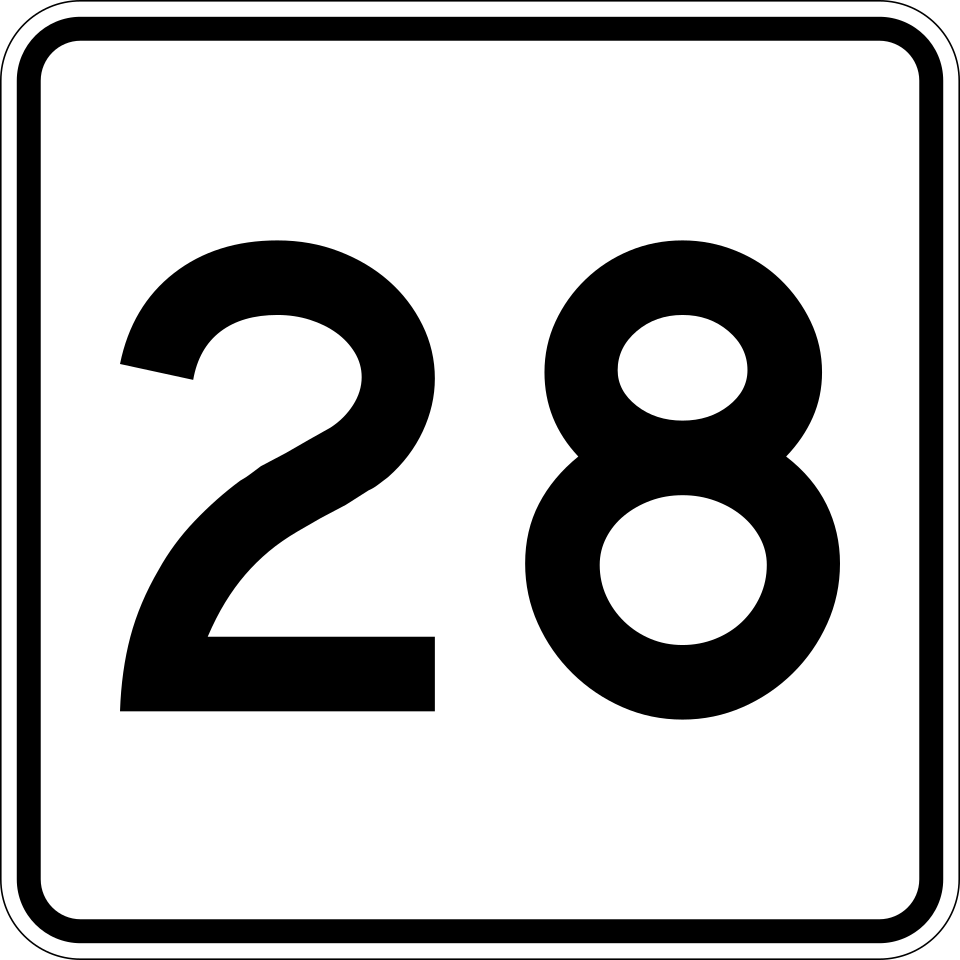 MA Route 28 shield