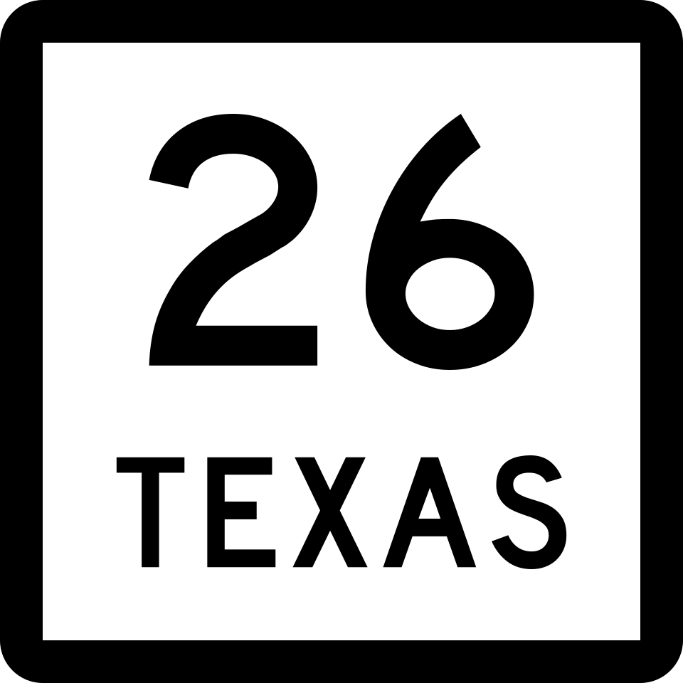 State Highway 26 / Grapevine Highway shield