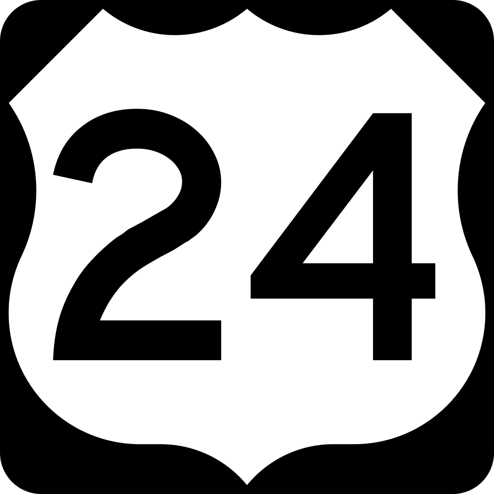 US 24 shield