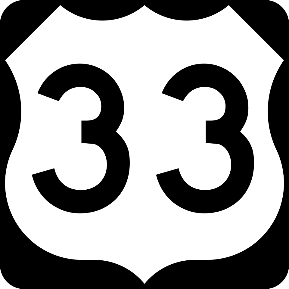 US Route 33 / California State Route 33 shield