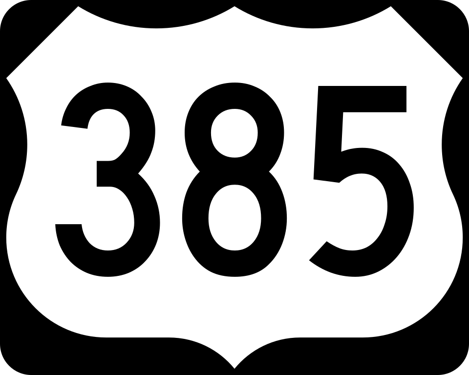 US-385 shield